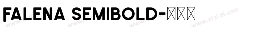 Falena SemiBold字体转换